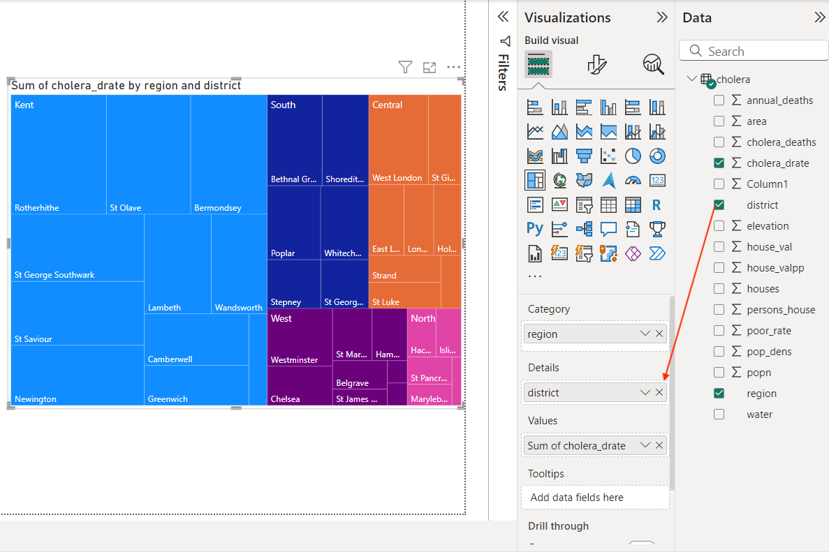 Adding details to the Power BI treemap